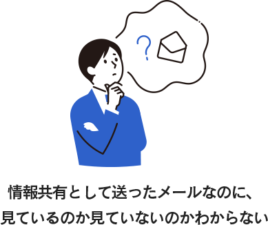 送信したアンケートメールの回答状況が分からない
